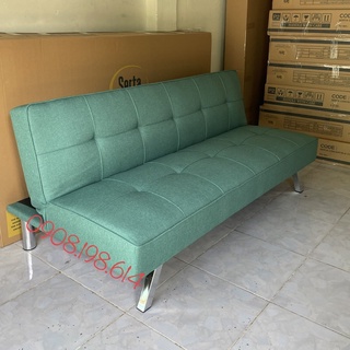 Ghế Sofa Bed Giường Đa Năng 1m7 Màu Xanh Lá Nhạt - Ghế Nệm Êm Ái Bọc Vải