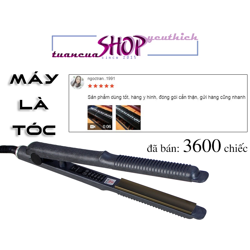 Máy là tóc, uốn tóc, duỗi tóc tạo kiểu tóc 5 mức chỉnh nhiệt cao cấp 838/388