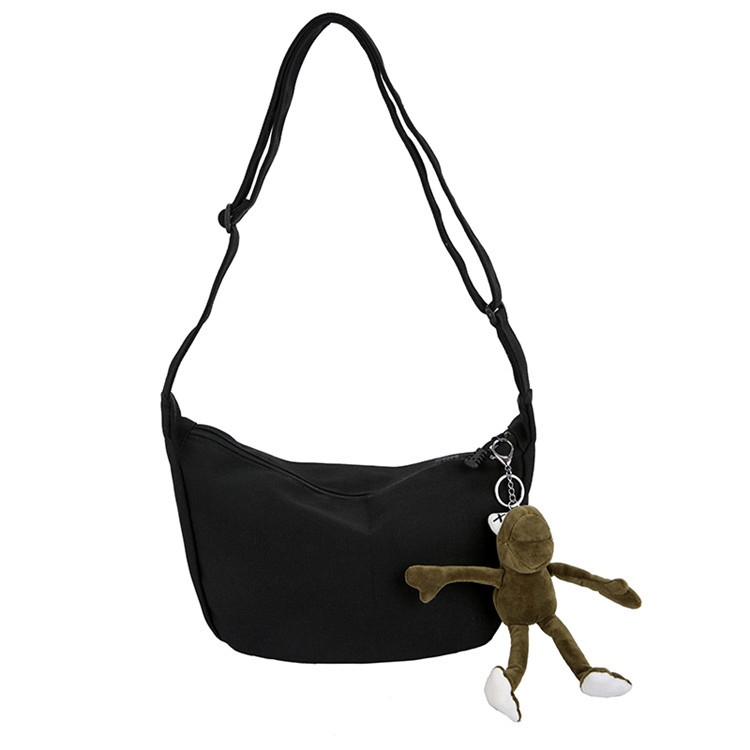 Túi vải canvas IELGY dạng vuông ngang thời trang phong cách Hàn Quốc cho nữ