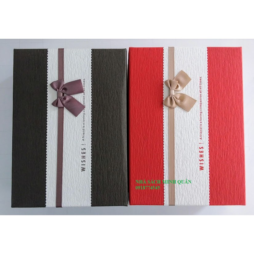 HỘP QUÀ HÌNH CHỮ NHẬT size lớn : 32x25x12cm - tặng kèm túi hạt xốp, hộp có màu sắc dễ thương, xinh xắn