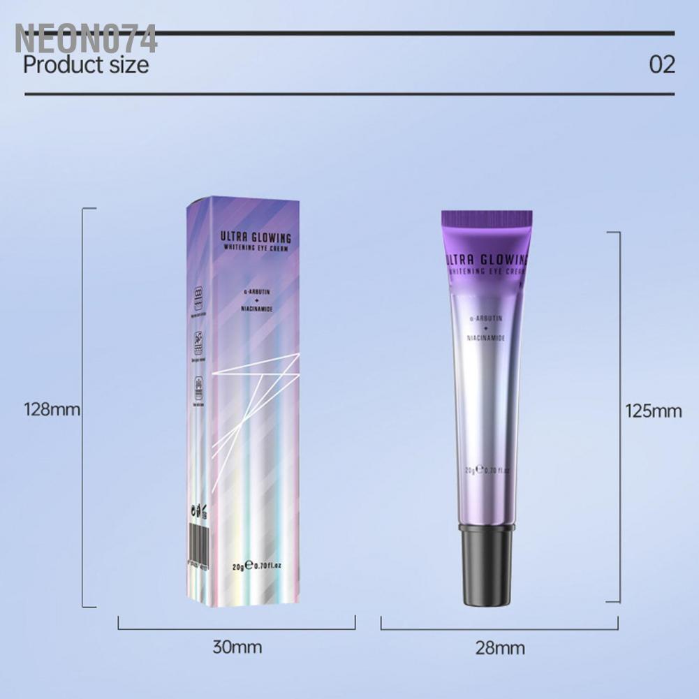 Neon074 0.7 Oz Whitening Eye Cream Lighten Bags Fine Lines Moisturizing for Women Men Kem Mắt