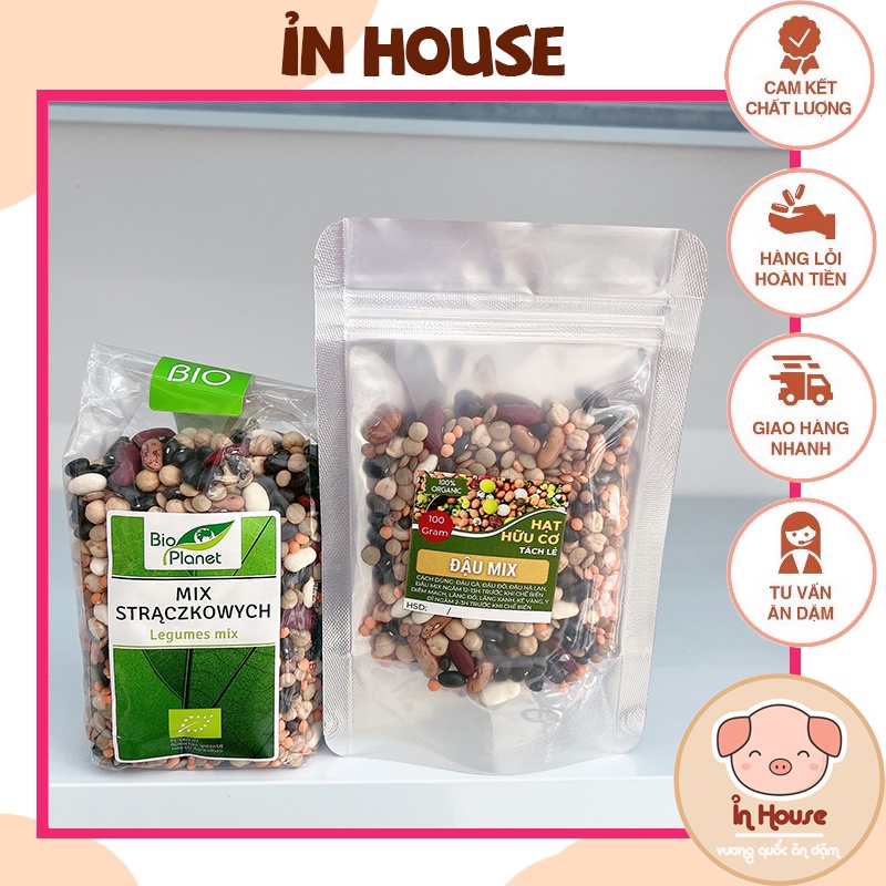 Đậu mix 7 loại hạt đậu hữu cơ planet organic(có gói tách lẻ)