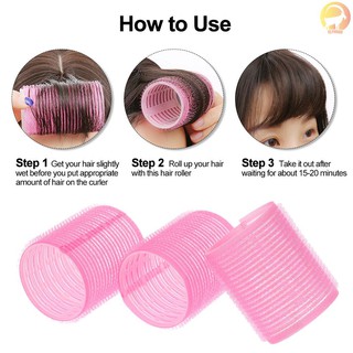 Set 10 lô uốn tóc tự dính tạo mái tóc bồng bềnh quyến rũ DIY