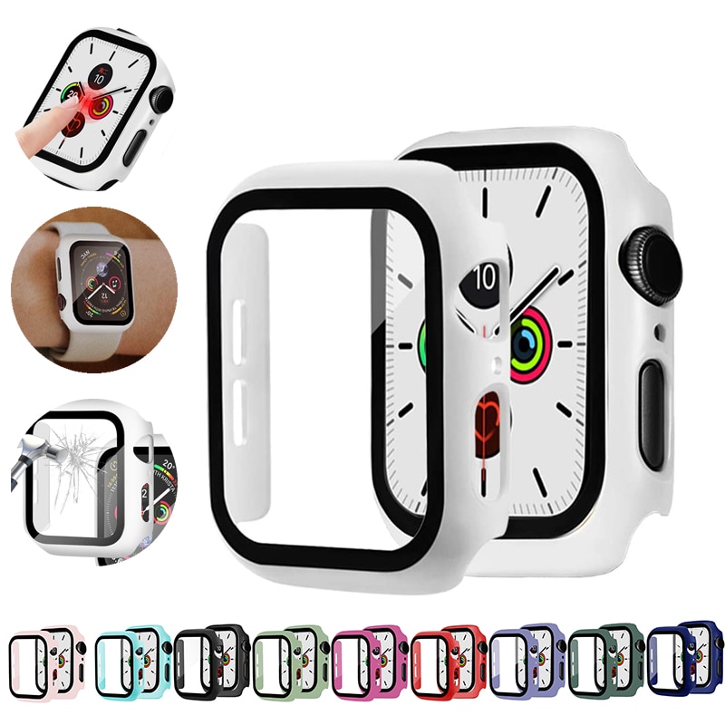 Ốp bảo vệ mặt đồng hồ thông minh Apple Watch Series 6 5 4 3 Se 44mm 40mm Iwatch 42mm 38mm
