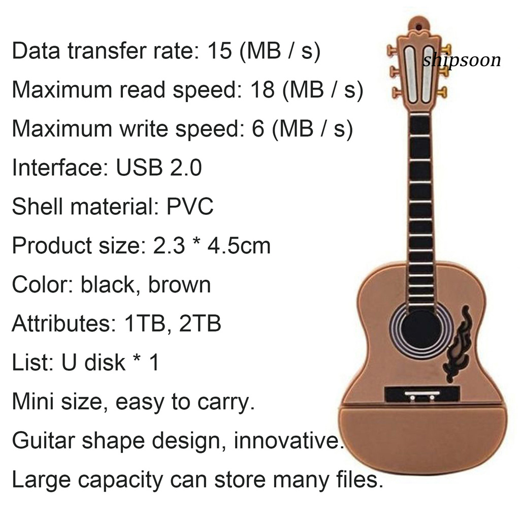 ssn -USB Disk Multi-Functional Creative PVC Memory Stick Thumb Drive for Work