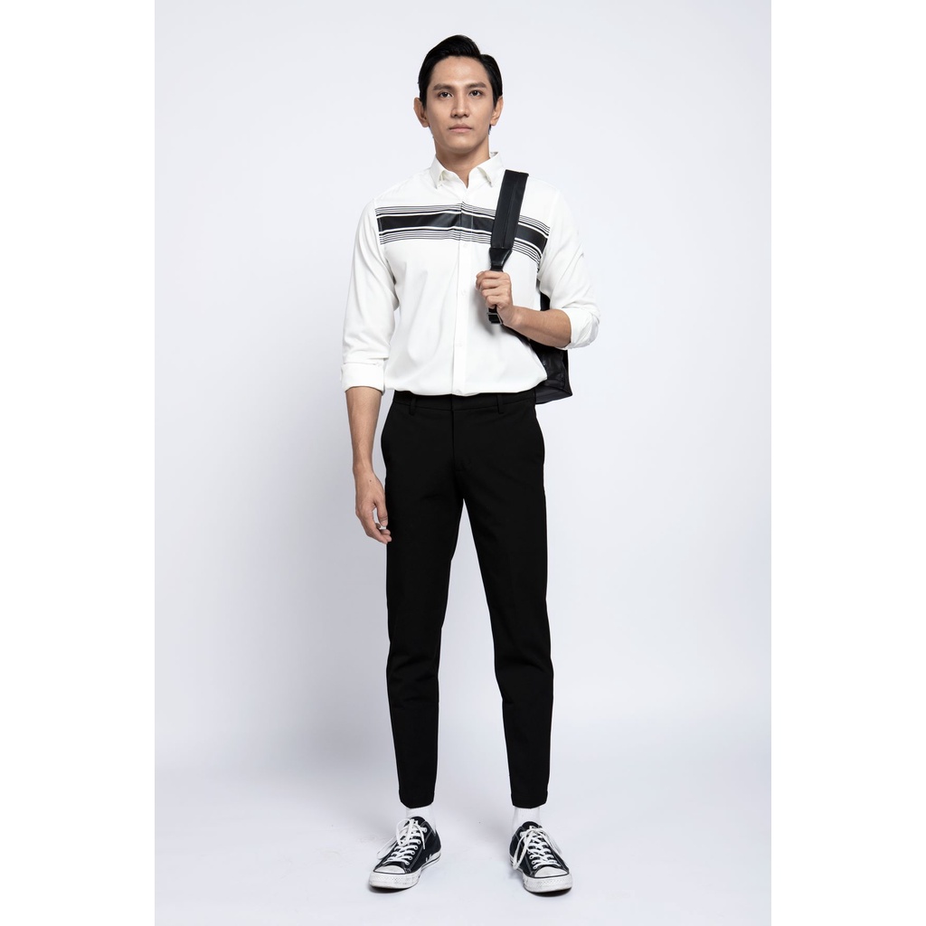 Áo sơ mi nam BEN &amp; TOD 20024 tay dài công sở tôn dáng, vải cotton lụa không nhăn, thấm hút mồ hôi