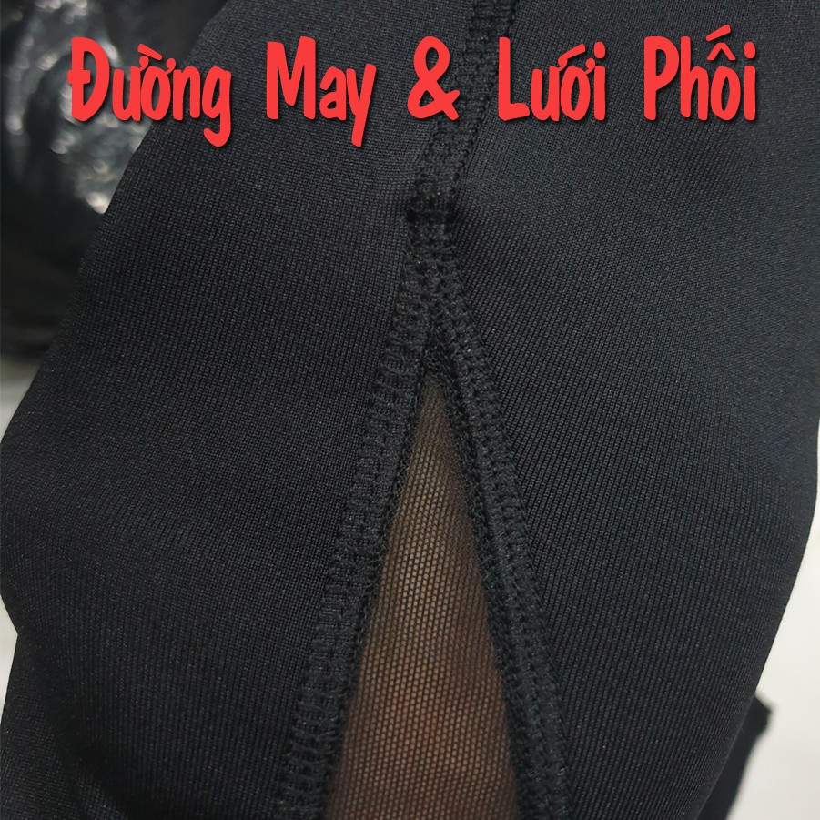 Quần Legging Nữ Tập Gym Nữ Phối Lưới - Thun Lạnh - Nhẹ