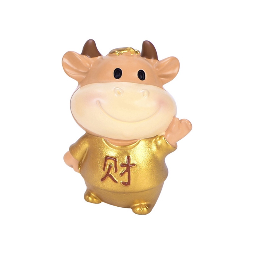 Epoch Mô Hình Chú Bò Bằng Nhựa Resin Dùng Trang Trí Sân Vườn Phong Cách Trung Quốc