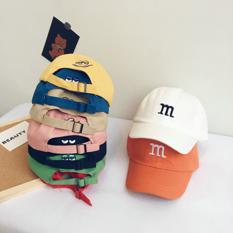 Mũ lưỡi trai thêu hình mặt cười cá tính cho bé từ 1-5 tuổi