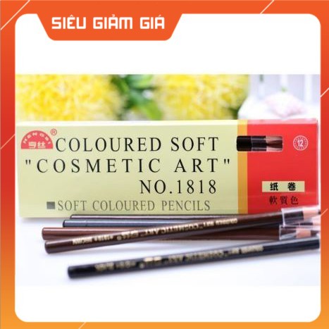 Chì xé kẻ mày vẩy sợi cứng, hàng chính hãng nội địa trung - Chì bóc, chì kẻ mày dạng xé (lẻ 1 cây)