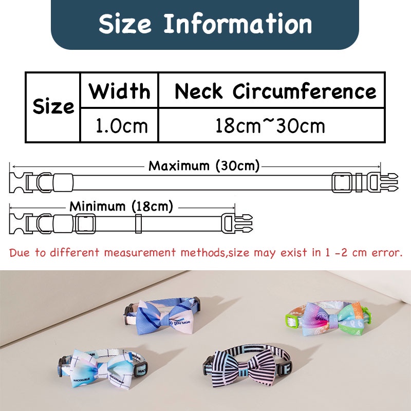 HamshMoc Vòng cổ hình nơ mềm mại dễ thương cho thú cưng