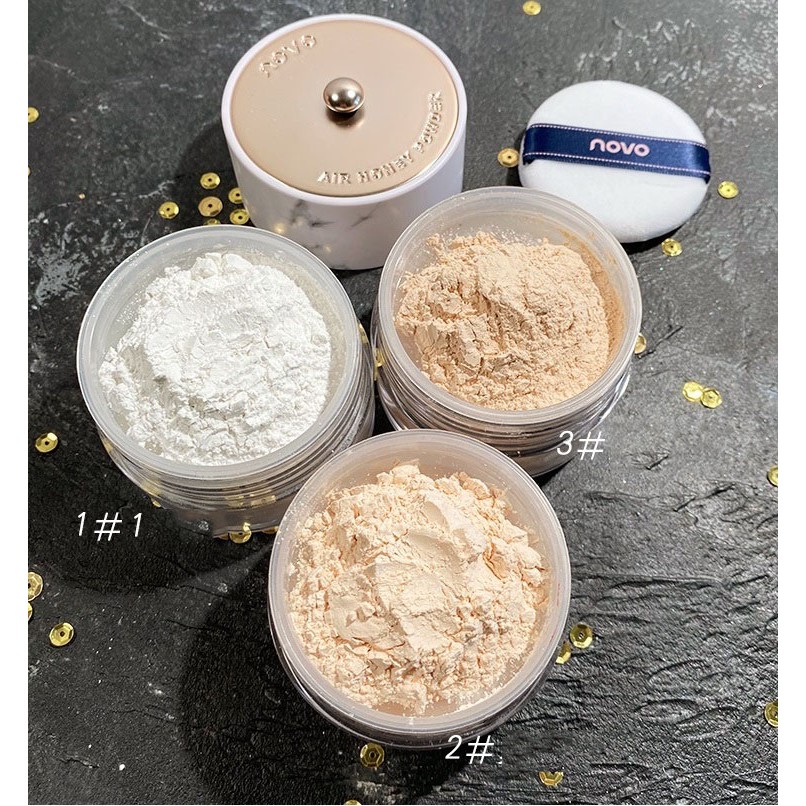 Phấn Phủ Bột Kiềm Dầu Không Trôi NOVO Marble Setting Powder 15g - Thiết Kế Vân Đá Siêu Sang Chảnh | BigBuy360 - bigbuy360.vn