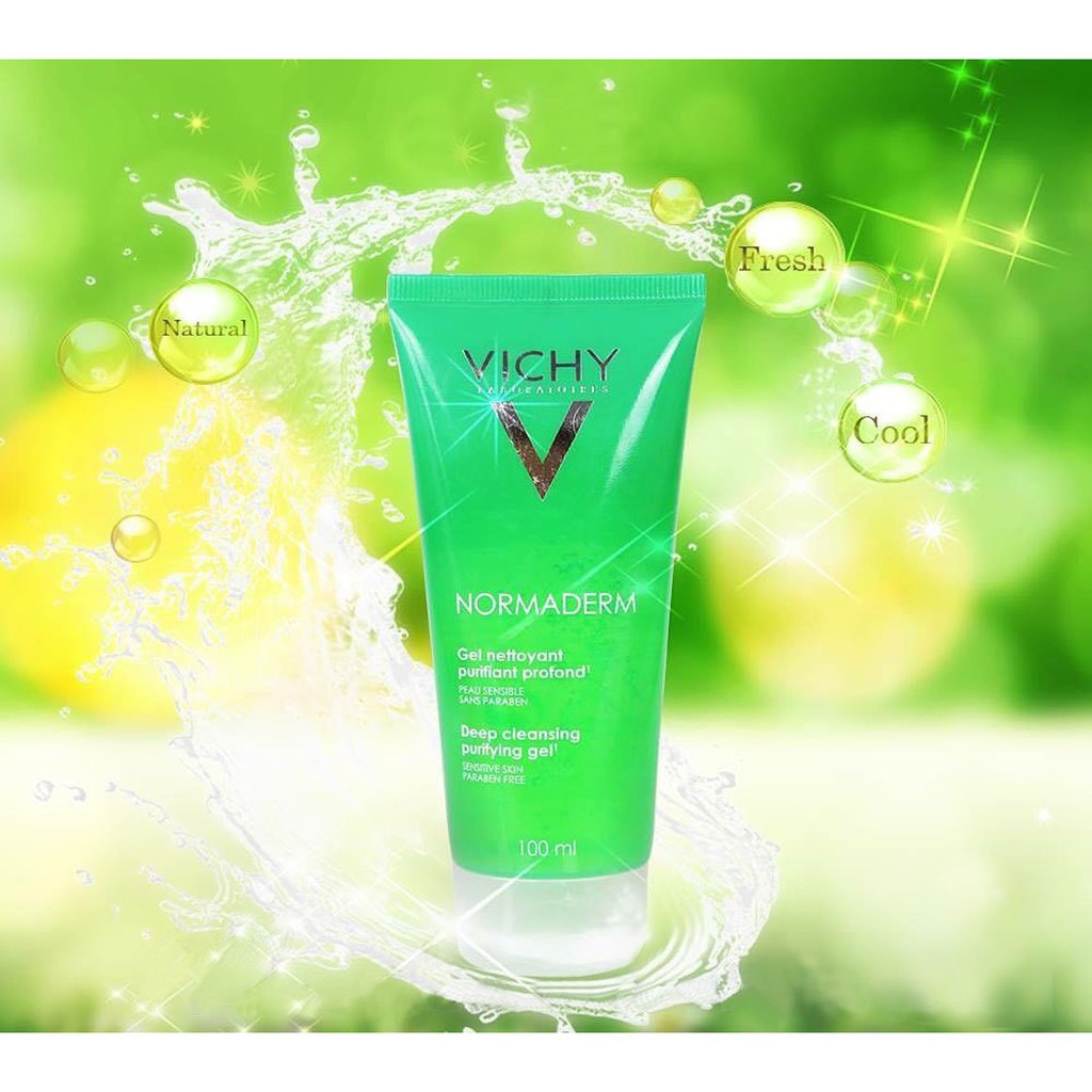 Gel Rửa Mặt Vichy Gel Cho Da Dầu Mụn Vichy Normaderm Phyto Solution Gel 50ml