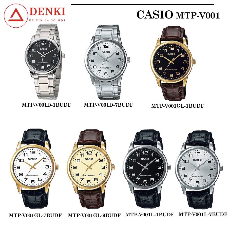 [𝐅𝐑𝐄𝐄𝐒𝐇𝐈𝐏]  Đồng hồ nam Casio MTP-V001 Series MTP-V001D MTP-V001GL MTP-V001L Chính hãng Anh Khuê