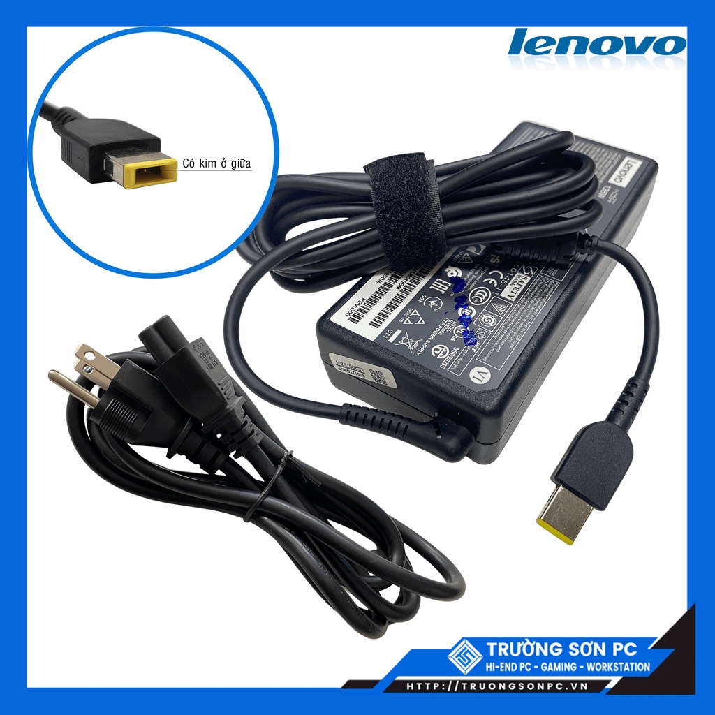 Sạc Laptop LENOVO 20V 6.75A 135W Chân Vuông USB Sạc Zin Cao Cấp | Có Kim Ở Giữa