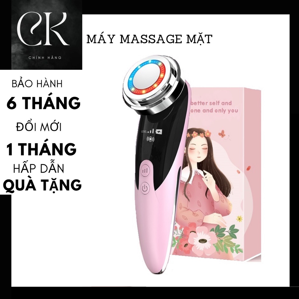 Máy massage mặt cầm tay ion hai ánh sáng - Kiểu Máy mát xa mặt mini có thể massage mắt di tinh chất