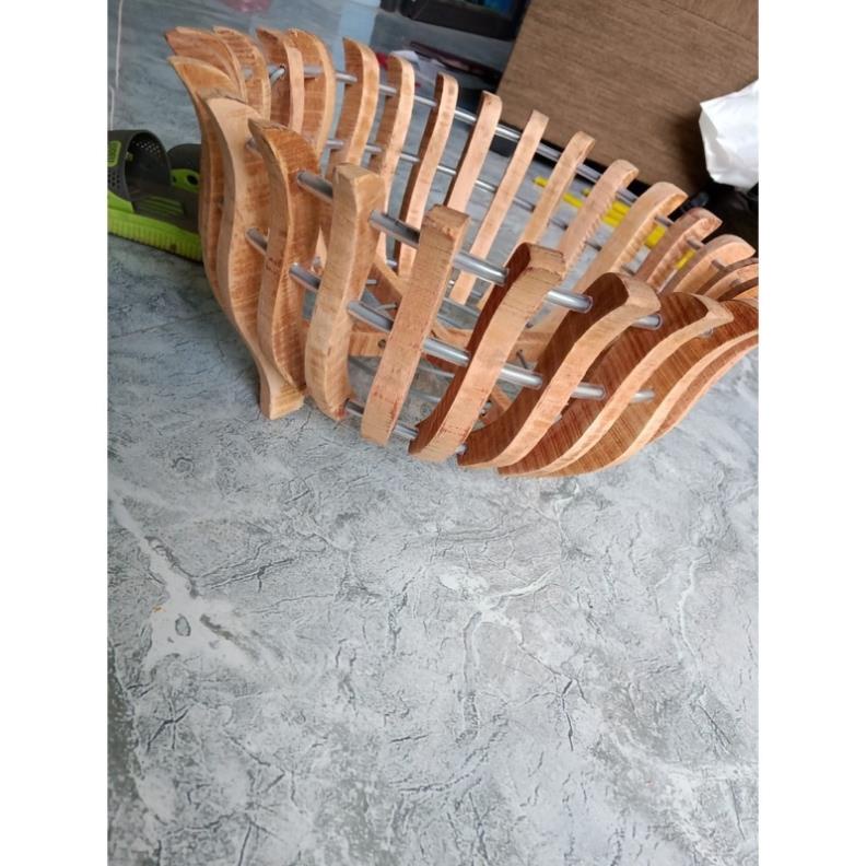 Chậu gỗ nhãn f25