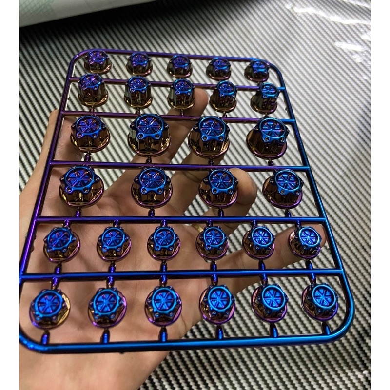 Bộ Chụp Ốc titan 7 màu Gắn xe máy cực đẹp!