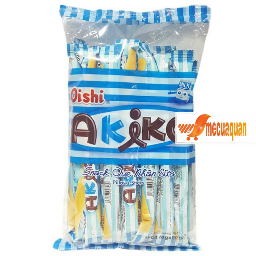 Snack que nhân sữa Oishi Akiko gói 160g