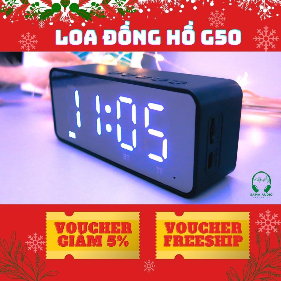 G50 Loa Gương Bluetooth Màn Hình Led | Đài FM - Tích Hợp Đồng Hồ - Báo Thức - Màn Hình Gương