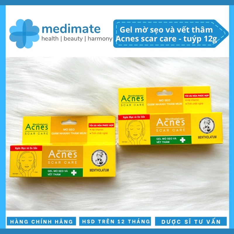 Gel Acnes Scar Care mờ sẹo, giảm nhanh thâm mụn (tuýp 12g)