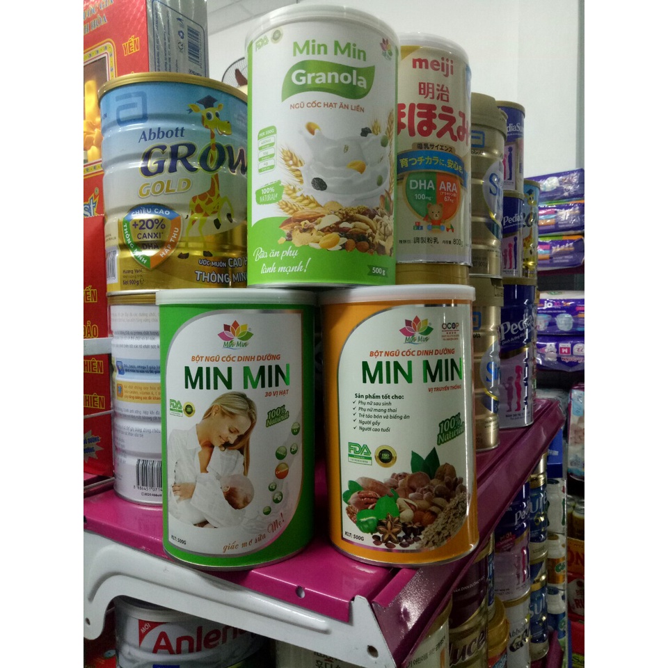 [TẶNG QUÀ] BỘT NGŨ CỐC MIN MIN HỘP 500G