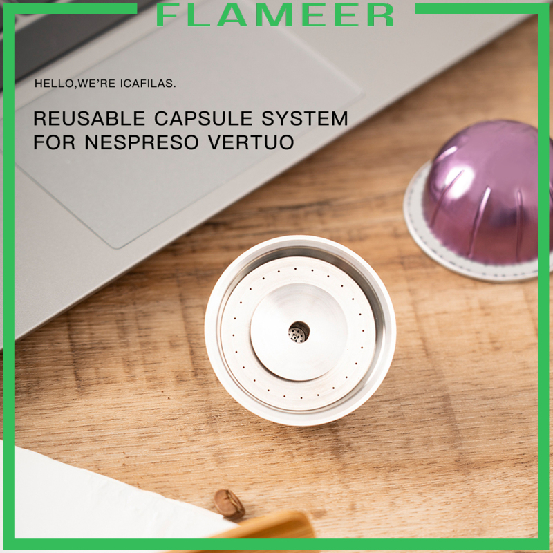 [FLAMEER]Coffee Capsule Pod Cup w/ Lid for Vertuolline ENV135S 240ML