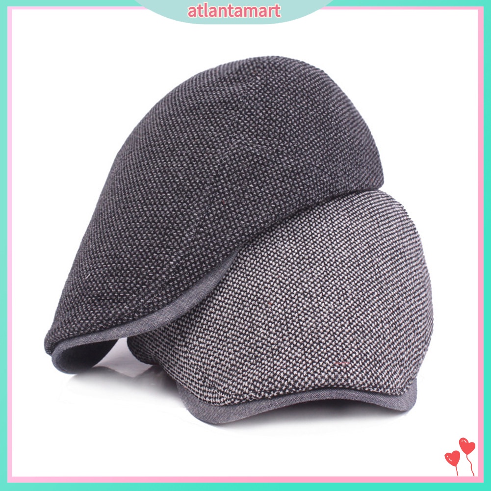 Mũ beret cotton kiểu dáng thời trang phong cách retro dành cho nam trung niên