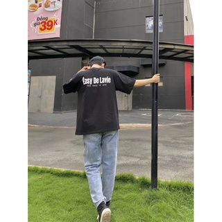 Áo thun nam nữ tay lỡ form rộng unisex The Éasy De Lavie
