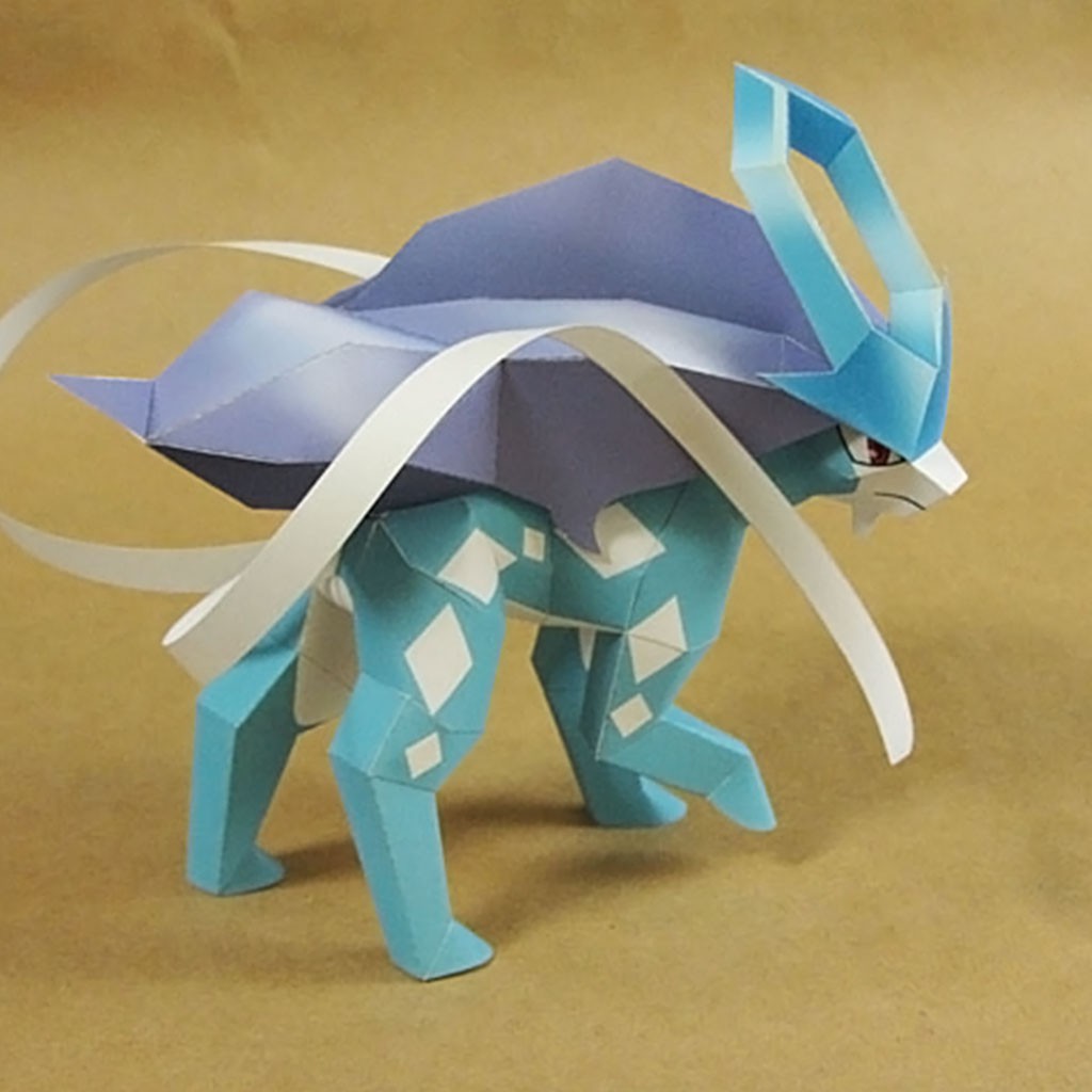 Mô hình giấy Pokemon Suicune