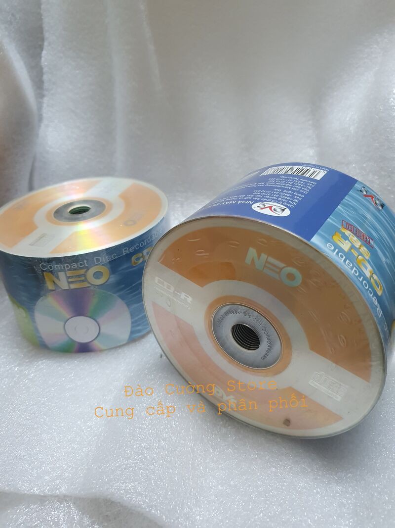 Bộ 50 đĩa Cd-R Neo Lưu trữ dữ liệu Hình Ảnh Phim Clip VCD- Ghi chép nhạc Chất Lượng Cao 700mb