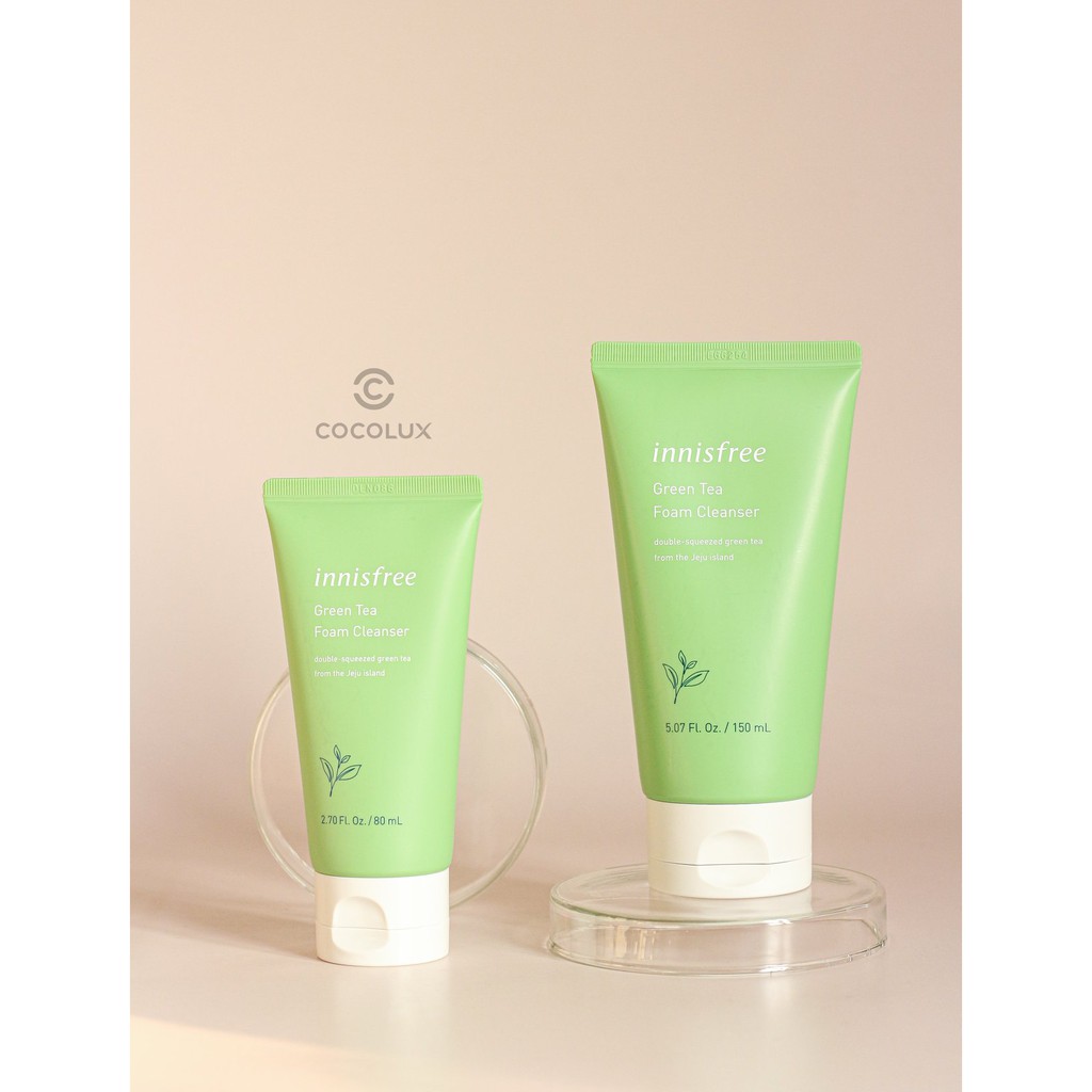 [Mã SKAMSALE8 giảm 10% đơn 200K] Sữa Rửa Mặt Trà Xanh Innisfree Green Tea Cleansing Foam 150ml – Mẫu Mới [Coco Shop]