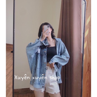 Áo khoác bò denim from rộng