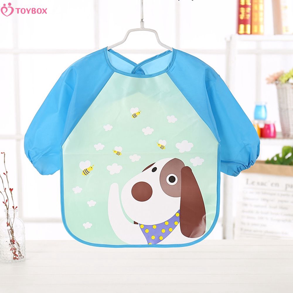 Tạp Dề Dài Tay Chống Thấm Nước Đáng Yêu Cho Bé
