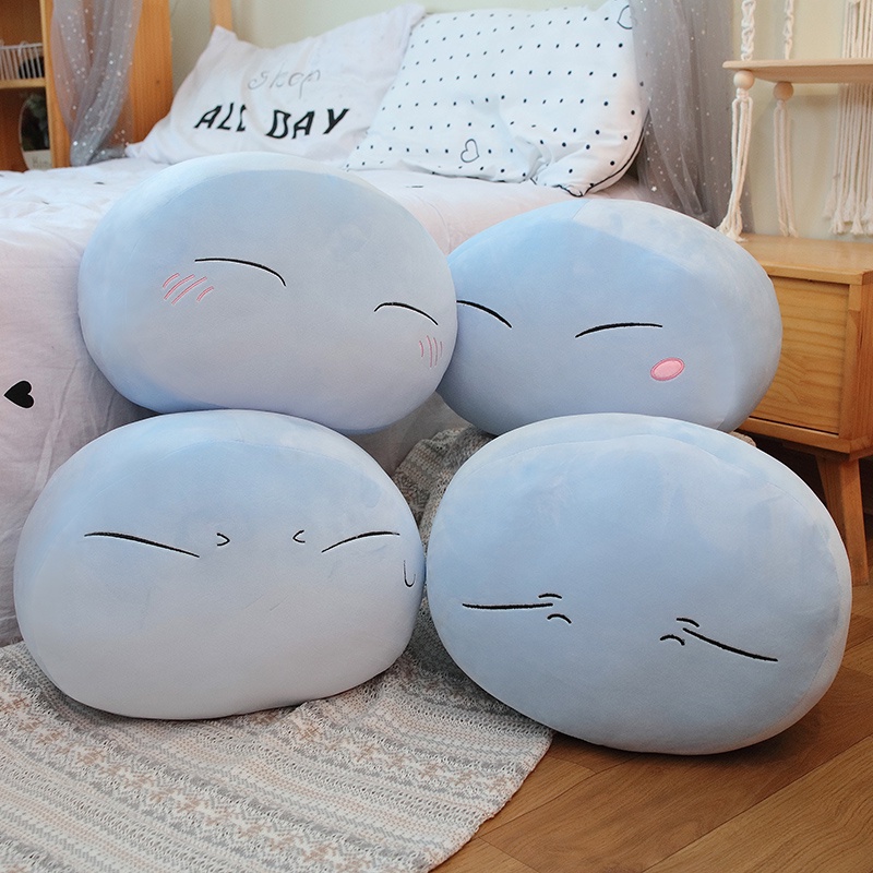 Gối ôm gấu bông Rimuru Tempest dimensional Rimuru Slime Dumpling nhung cao cấp co dãn 4 chiều gối tựa lưng
