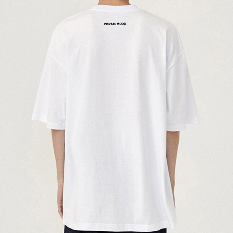 Áo thun PRIVATE MOOD® Letter Basic Logo Black/White | BigBuy360 - bigbuy360.vn