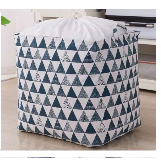 Giỏ đựng quần áo bằng vải chống thấm nước, túi đựng chăn màn siêu to đa năng có thể gấp gọn tiện dụng 100 lít