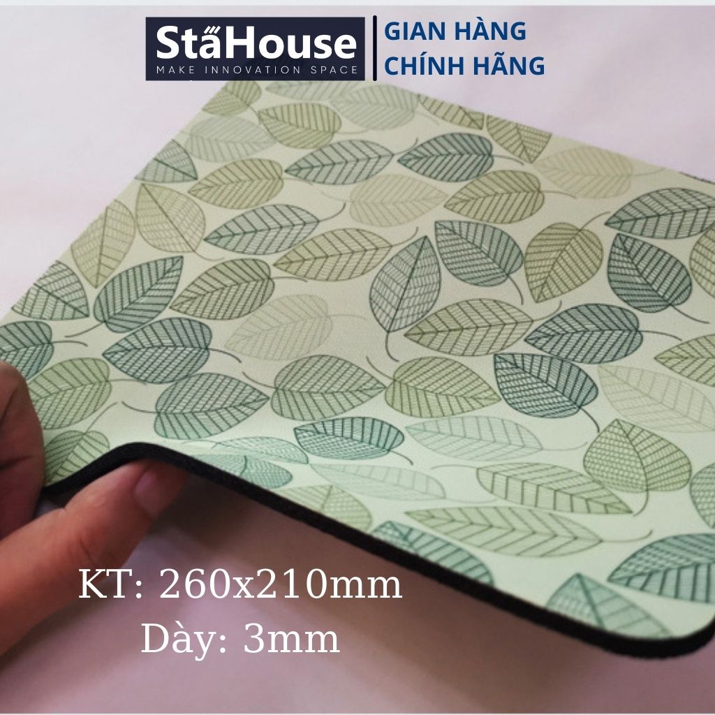 Miếng Lót Chuột Máy Tính Stahouse, Bàn Di Chuột Cute Màu Sắc Pad Chuột TLC101 KT26x21cm