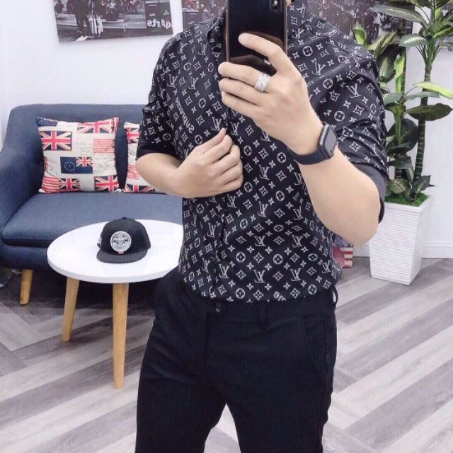 Áo sơ mi lụa quảng châu cao cấp