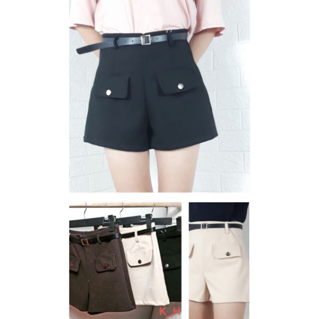 QUẦN SHORT DẠ PHỐI 2 TÚI ĐẸP FRS50K