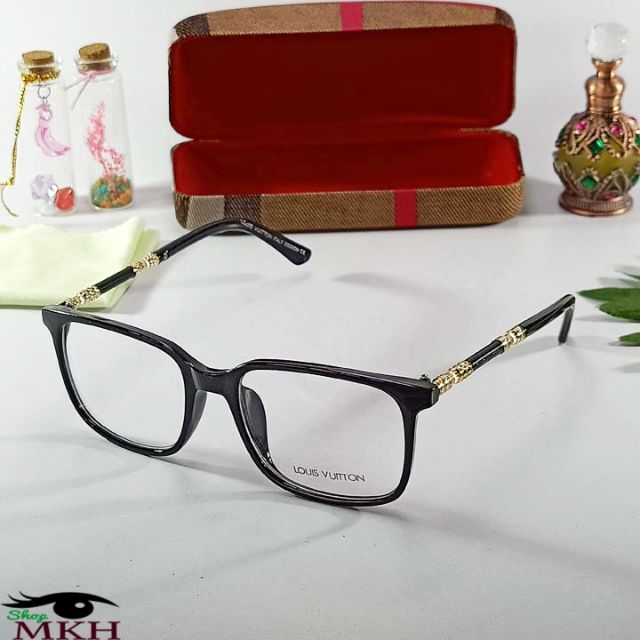 Mắt kính thời trang giả can_ kính có hộp và khăn lau như hình_ bảo hành 12 tháng | BigBuy360 - bigbuy360.vn
