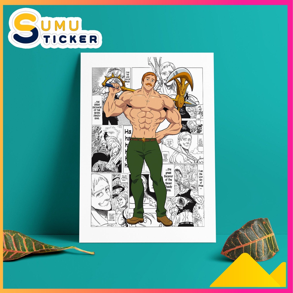 Poster Thất Hình Đại Tội Cao Cấp - Poster Seven Deadly Sins - Có Sẵn Keo Dán - Bền màu - Chống Xước - Đủ Thành Viên