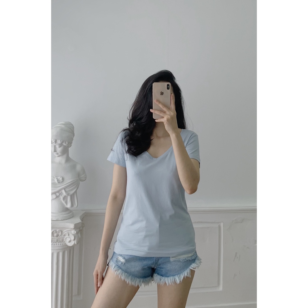 [Mã INCU20 giảm 20K đơn 150K] Áo thun Masara chất liệu Cotton cao cấp màu xanh dương
