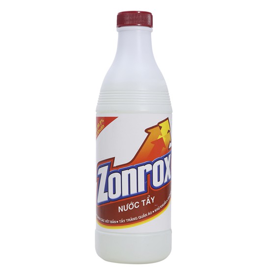 Nước Tẩy Trắng Diệt Khuẩn Zonrox Nguyên Chất 500ml - Đỏ