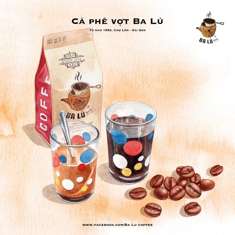 Cafe Bột Rang Tay BaLù 500gram