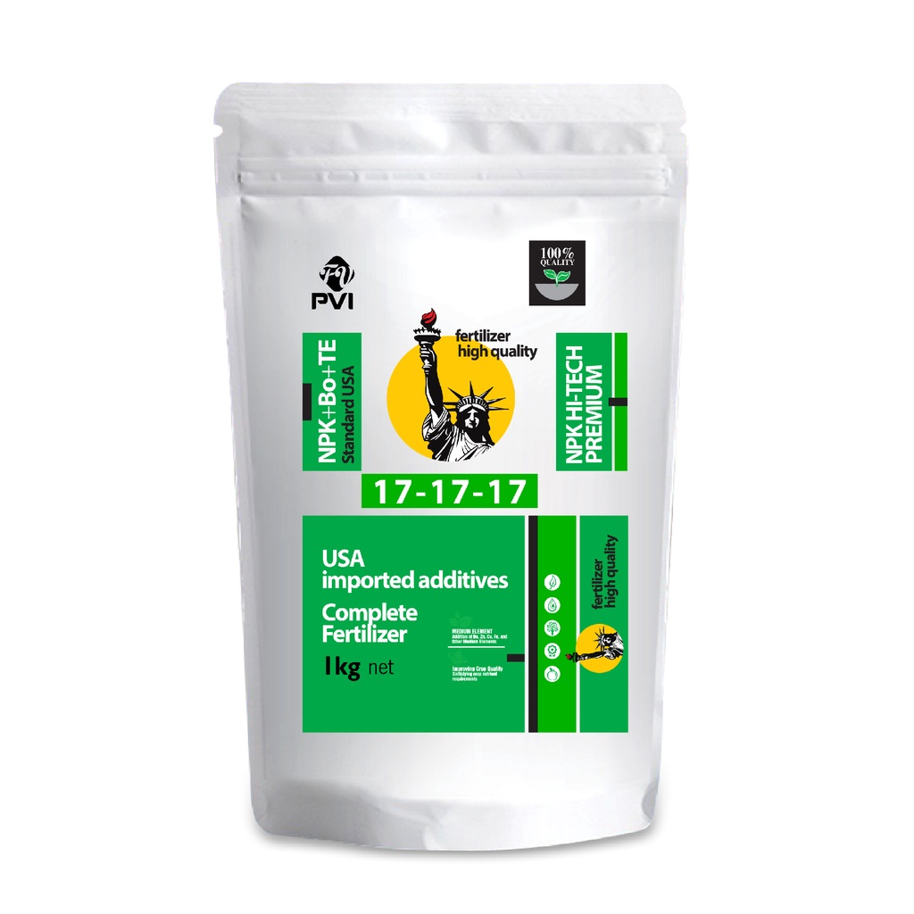 Phân bón NPK 17-17-17+Bo+TE I Nữ Thần (1kg)