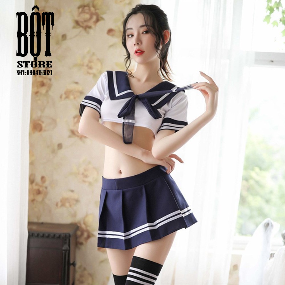 Đồ cosplay sexy học sinh anime - Set váy ngủ nữ sinh gợi cảm DN01 | BigBuy360 - bigbuy360.vn