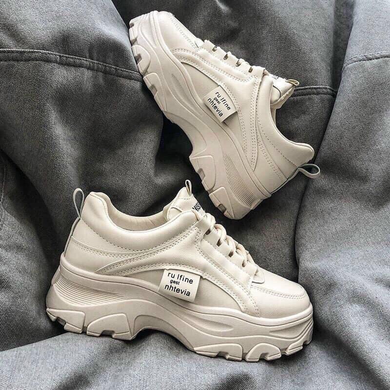 Giày thể thao nữ RUFINE,Giày thể thao nữ sneaker màu trắng viền RUFINE đẹp mã M010 | BigBuy360 - bigbuy360.vn