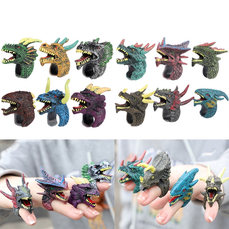 Bộ 6 Nhẫn Khủng Long Đồ Chơi Cho Bé