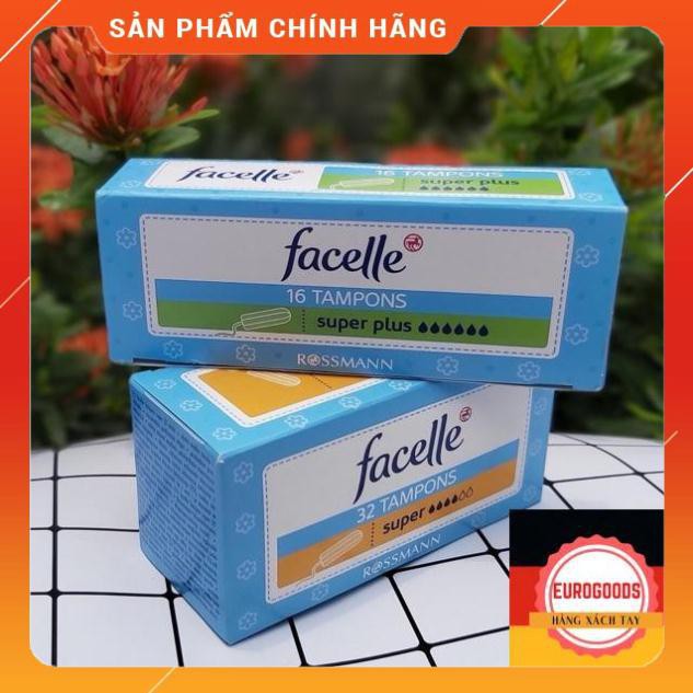 [Freeship- Hàng Đức nội địa] Băng vệ sinh Tampon Facelle Đức- ĐỦ SIZE